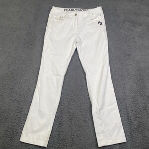 Pearly Gates Golf Pants Womens 1 White Print Japan Genuine 29x27 Measured